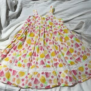 Jillian’s closet 4t fruit sundress lined worn once